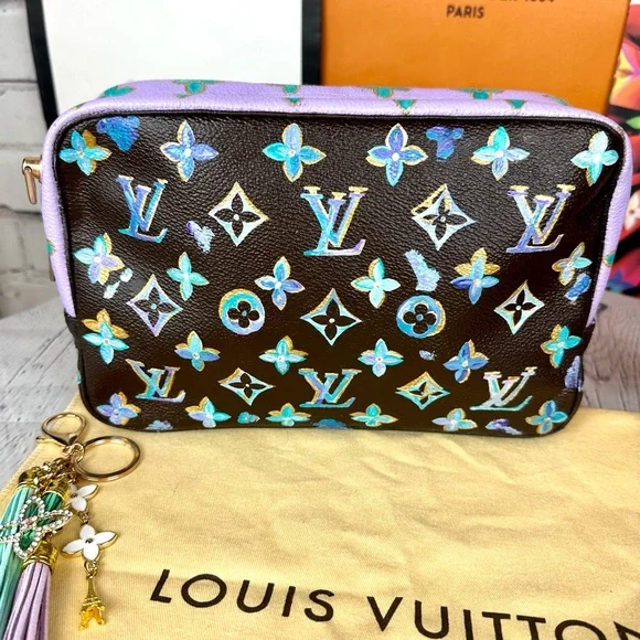 Louis Vuitton Trousse 23 Pouch Crossbody CUSTOM with dust bag and bag charm - Picture 3 of 16